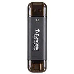 SSD накопичувач Transcend ESD310C 1TB, USB Type C/A Gray (6900651)