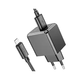 Зарядний пристрій HOCO CS11A Ocean USB + cable USB to Micro 5P 10.5W Black (6942007603584) - мініатюра 3