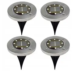 Дискові лампи Sun Lamp на сонячній батареї 8 led 4 шт - мініатюра 3