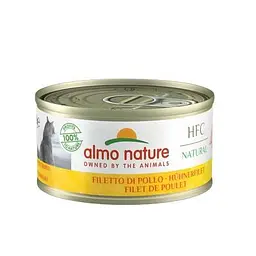 Вологий корм Almo Nature HFC Cat Natural для котів та котів з курячим філе (70 гр.)