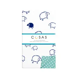 Дитяча постільна білизна в ліжечко SHEEP CS3, м'ята (Овечка_мята_140) - мініатюра 4