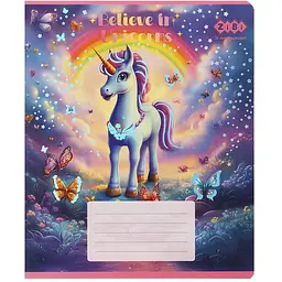 Упаковка зошитів ZiBi Kids Line Unicorn 12 аркушів в лінію 25 шт. (ZB25.1752L) - мініатюра 6