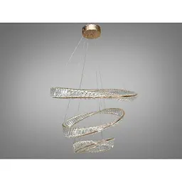 Люстра кршталеві кільця Linisoln 6105-80*60*40 FG метал, кришталь LED 150Вт 20-25м² 100-50см