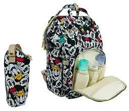 Сумка-рюкзак для мами Disney 2 в 1 + сумка+USB+карабіни Baby GO