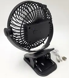 Вентилятор настільний акумуляторний з прищіпкою діаметр 16см від USB UKC FAN LY-850 - мініатюра 4