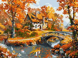 Набір для розпису по номерах Ранковий затишок, Ideyka, 30x40 см, КНО6356