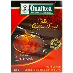 Чай Qualitea великий лист чорний стандарт Sunset 100 г - мініатюра 2