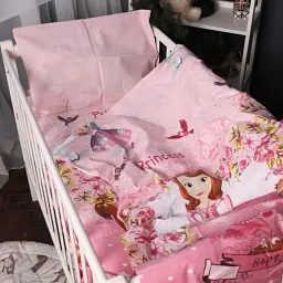 Підковдра MirSon Бязь Kids Time 17-0701 Princess Sofia 160х220 рожева (2200010458534) - мініатюра 2