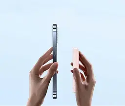 Магнітний портативний павербанк з бездротовою зарядкою Baseus Magnetic 20 W 6000 mAh для iPhone рожевий - мініатюра 10