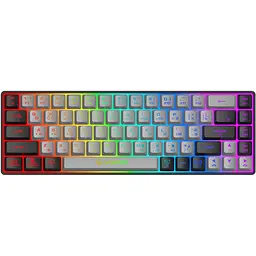 Клавіатура бездротова GamePro GK935, Grey, USB 2.4 GHz, мембранна, RGB-підсвічування, 68 кнопок, 1.5 м, UK/EN