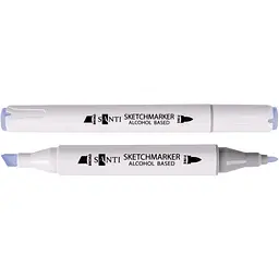 Набір спиртових маркерів Santi Professional SA-77 блідо-блакитний 6 шт. (390891)
