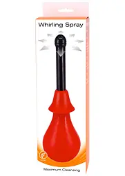 Анальний душ Seven Creations Whirling Spray 25.5 см (червоний) - мініатюра 2