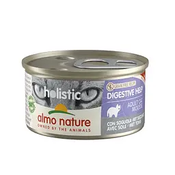 Консервований корм Almo Nature з камбалою для кішок з чутливим травленням (85 гр.)