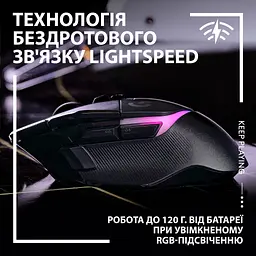 Мишка Logitech G502 X Plus Wireless Black (910-006162) - мініатюра 3
