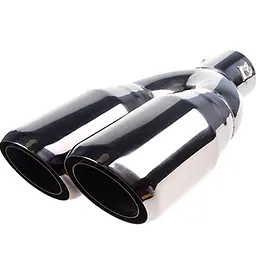 Насадка на подвійний глушник Vitol 250 x 2-89 x 64 мм Хром (НГ-0243 BK)