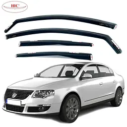 Дефлектори вікон вітровики HIC для Volkswagen B6 B7 2005-2019 вставні Оригінал (VW15-IN)