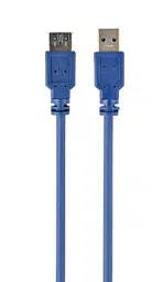 Кабель USB 3.0 AM - USB AF, 1.8 м, синій, Cablexpert (CCP-USB3-AMAF-6)
