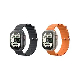 Смарт-годинник XO M11Ultra Curved Screen 9th Generation Wireless Smart Talking Watch помаранчевий - мініатюра 2