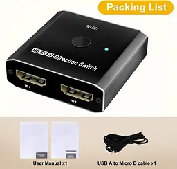 HDMI 2.1 перемикач 8K 2-в-1 / 1-в-2 для PS5, Xbox і ТВ - мініатюра 3
