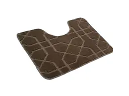 Килимок для ванної кімнати DARIANA 60*50 бежевий поліпропіленовий Standard u-cut геометрія