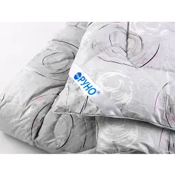 Ковдра вовняна зимова Руно Light Beige 200х220 см бежева - мініатюра 4