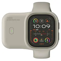 Портативний ЗП Charging Soft Case for Apple Watch 40/41mm 1200 mAh Moon White