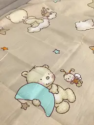 Дитячий комплект постільної білизни Ecotton полуторний 147х210 см бежевий 10-0214 Beige (7488) - мініатюра 4