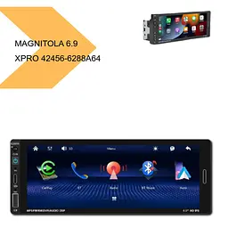 Універсальна магнітола 1DIN з екраном 6.9 та підтримкою CarPlay, XPRO, Android 12, 4+64GB (42456-6288A64_3234) - мініатюра 2
