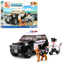 Конструктор Police машина фігурка собака 78 деталей SLUBAN (M38-B0639)