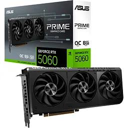 Відеокарта Asus Prime GeForce RTX 5060 8GB OC Edition (PRIME-RTX5060-O8G) UA [145604]