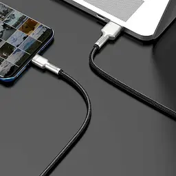 Кабель Baseus Cafule Metal Data Type-C 66 W 1 м (CAKF000101) - мініатюра 5