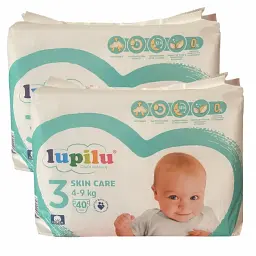 Підгузки Lupilu Skin Care 3 Midi (4-9 кг), 80 шт