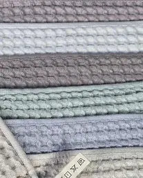 Набір банних рушників із льону 6 шт. 140х70 см L&M Home Textiles DT-517-72 вафельні рушники пастельні кольори в наборі - мініатюра 5