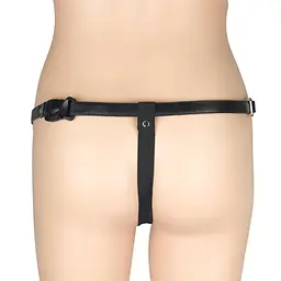 Порожнистий страпон LoveToy Unisex 17.8 см тілесний - мініатюра 6