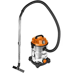 Пилосос професійний Neo Tools 1400 Вт 18 кПа контейнер 30 л HEPA колеса