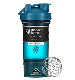Шейкер спортивний BlenderBottle ProStak 22oz/650 мл з 2-ма контейнерами Navy (PS 22oz Navy) - мініатюра 1