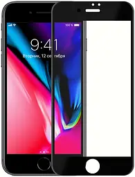 Захисне 3D скло для Apple iPhone SE (2020)/7/8/SE (2022), 3D Soft Edge, загартоване, 9H, загартоване скло, повне проклеювання, протиударне, глянсове з олеофобним покриттям, на весь екран, сумісне з чохлами, ArmorStandart (ARM49732)