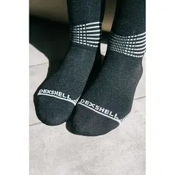 Водонепроникні шкарпетки Dexshell Longlite Socks 2.0, сірі смужки M (39-42) (DS72506JBG-M) - мініатюра 9