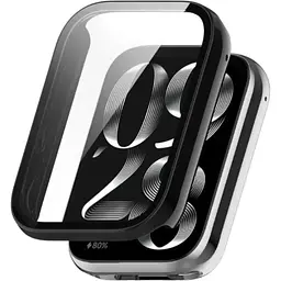 Чохол-накладка DK Пластик Gloss Glass Full Cover для Xiaomi Mi Band 8 Pro (black)