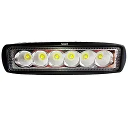 Додаткова LED фара 18W (3W x 6) 10-30V 160x46x57 mm Далека (07-18W Yellow) 1 шт.