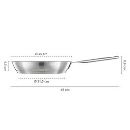 Сковорода Fiskars All Steel матова 26 см (1064744) - мініатюра 2