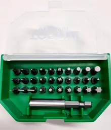Набір біт для шурупокрута 31 од. TOPTUL 1/4" SL;PH;PZ;TORX;HEX + магнітний тримач GAAW3101 - мініатюра 2