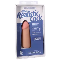 Фалоімітатор Doc Johnson The Realistic Cock ULTRASKYN 5 Inch, 12.7 см - мініатюра 8