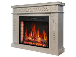 Камінокомплект ArtiFlame DELMONA AF28S СЛОНОВА КІСТКА (зі звуком) - мініатюра 3