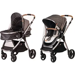 Універсальна москітна сітка для коляски BabyOno чорна - мініатюра 3