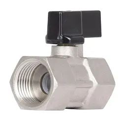Кран кульовий міні Thermo Alliance Forte 1/2" ВВ прямий, півметелик SF265W15