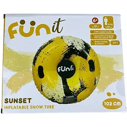Надувний тюбінг Fun It Sunset 102 см жовтий - мініатюра 4