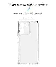 Чохол ArmorStandart Air для Xiaomi Redmi 13C 4G / Poco C65 Camera cover Clear - мініатюра 2