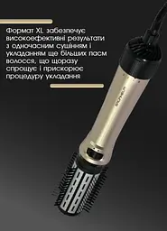 Фен щітка з обертанням Grunhelm, фен для волосся, фен-щітка браш для об'єму, 1000 Вт - мініатюра 7