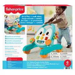 Інтерактивні ходунки-каталка Fisher-Price Пінгвеня (JHF74) - мініатюра 9
